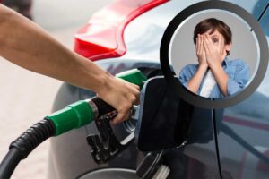 Benzina pericolo faccia conseguenze