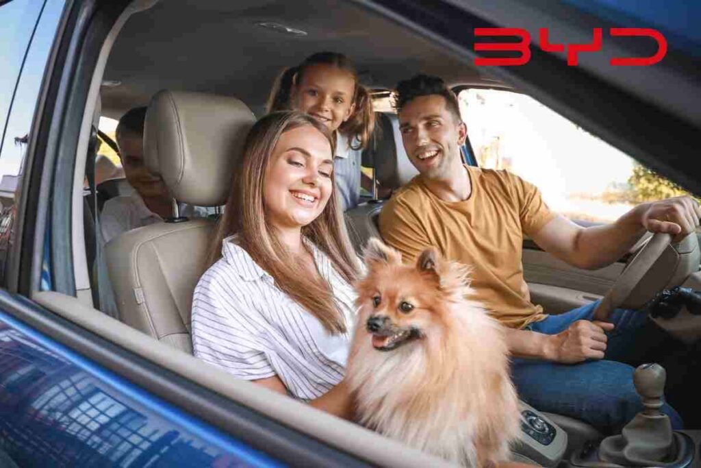 Famiglia in auto